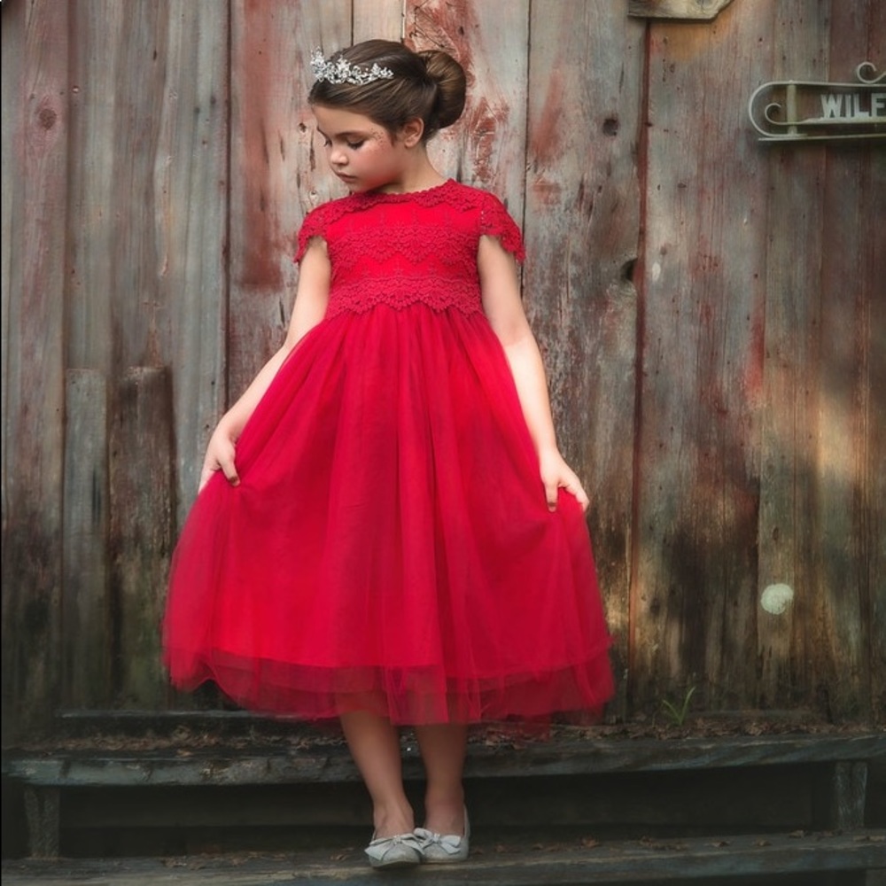 Trish Scully Child Crimson Katrina Dress 4T